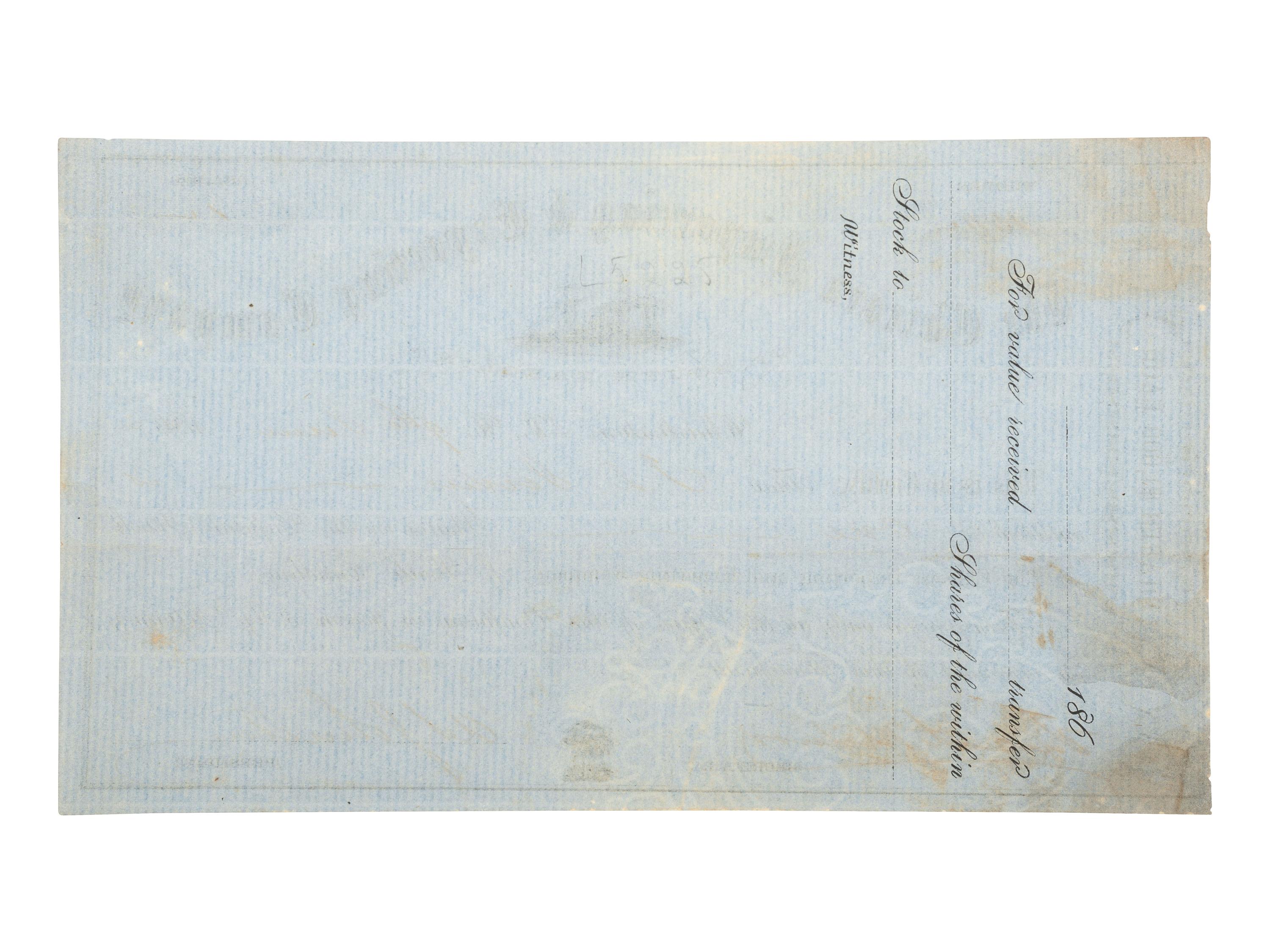 [CIVIL WAR]. The Chicora Importing & Exporting Company of South Carolina. Confederate blockade runner bond. Charleston, SC, 9 June 1863.