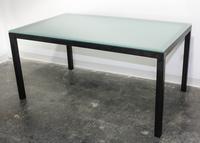 A Holly Hunt Dining Table Height 28 x width 60 x depth 36 inches (base). — 20TH CENTURY
