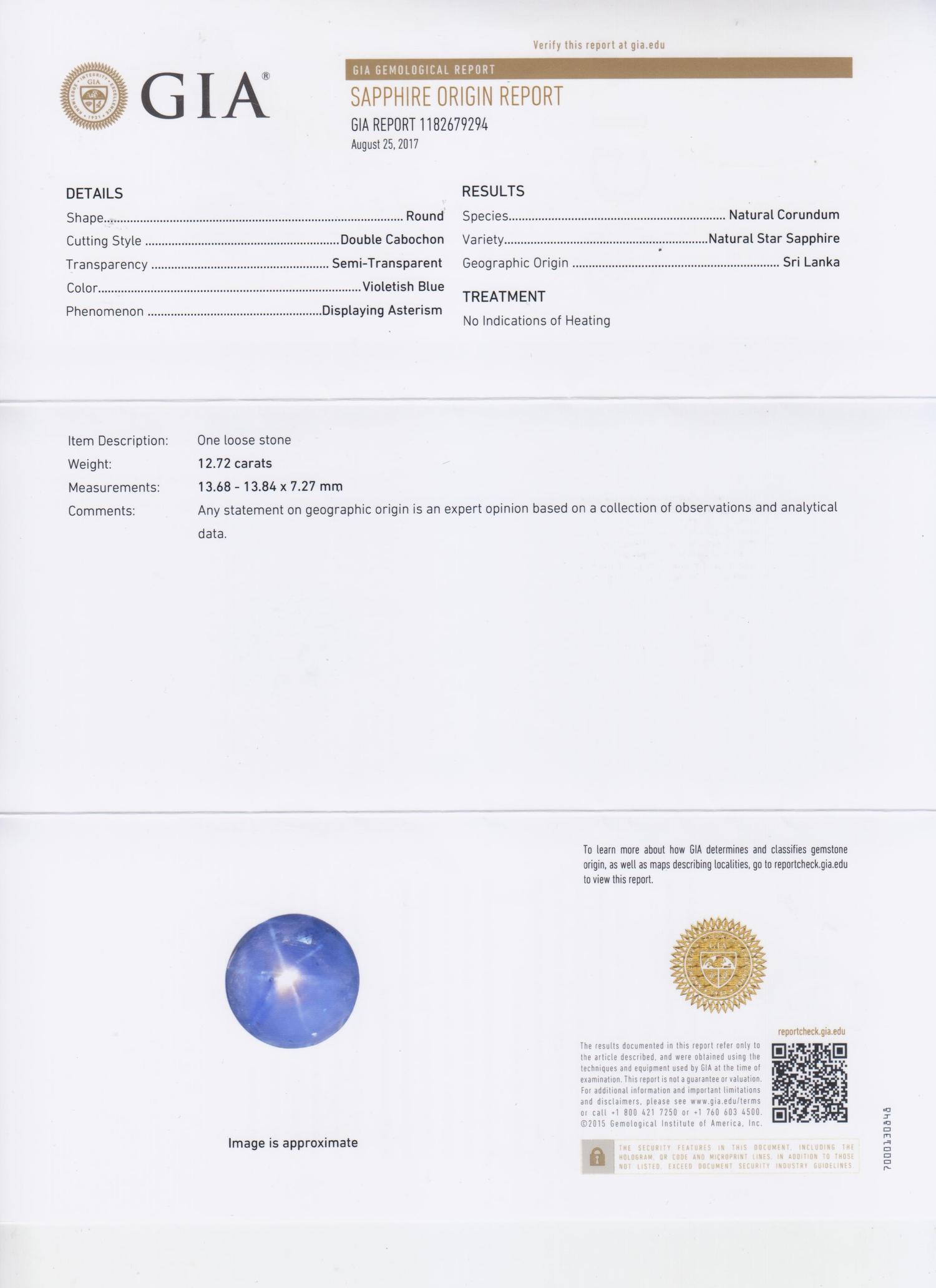 A Yellow Gold, Sri Lanka Star Sapphire and Diamond Ring, 13.90 dwts.