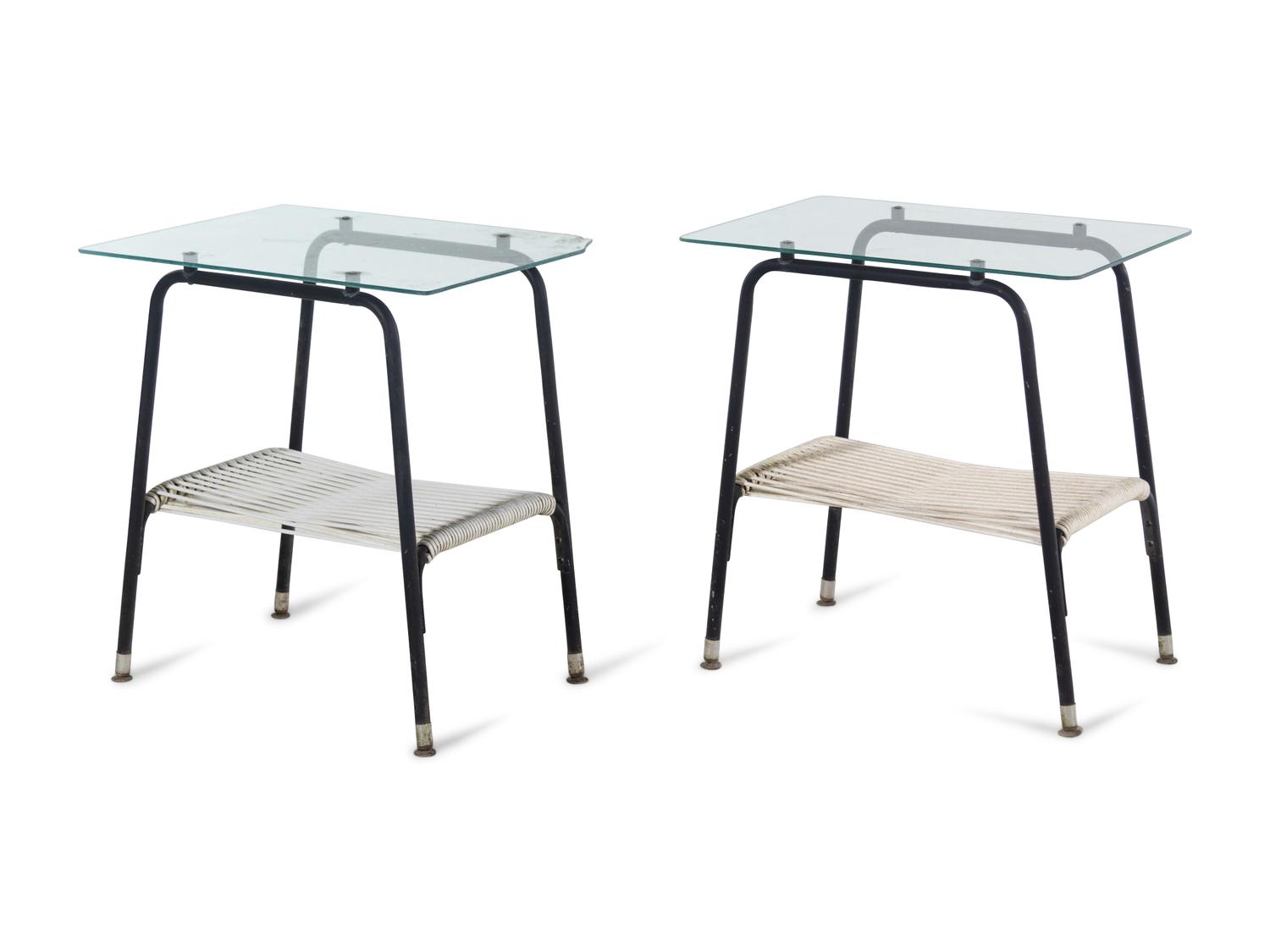 Pair of Two-Tiered Side Tables