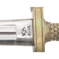 Massachusetts Marked Ames Model 1832 Heavy Artillery Saber & Scabbard Dated 1839