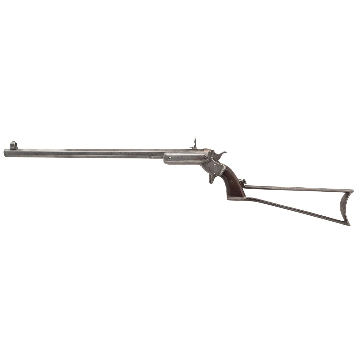 Antique Stevens 18" No.34 Hunter's Pet Pocket Rifle with Stock in .22RF
