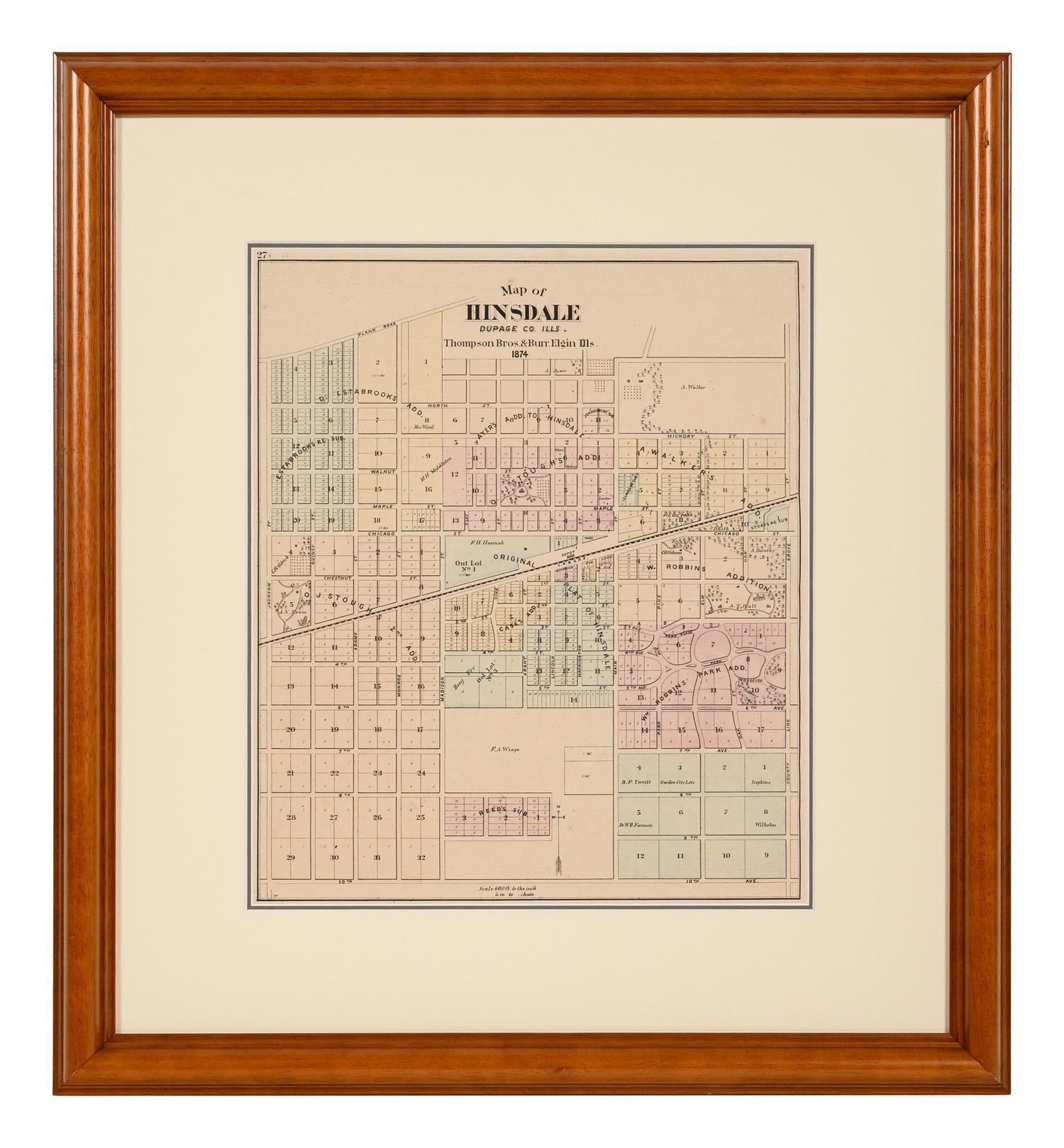 A group of 14 19th and 20th century maps, comprising: