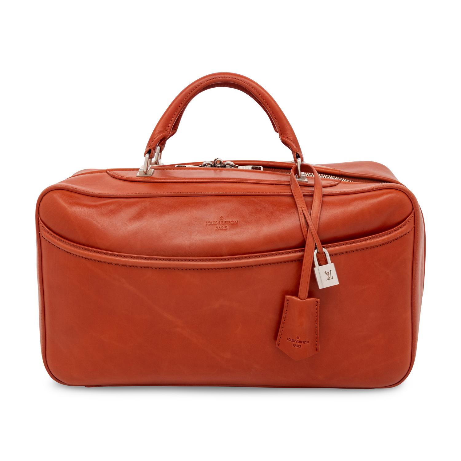 LOUIS VUITTON, LEATHER FRONTIER SUITCASE
