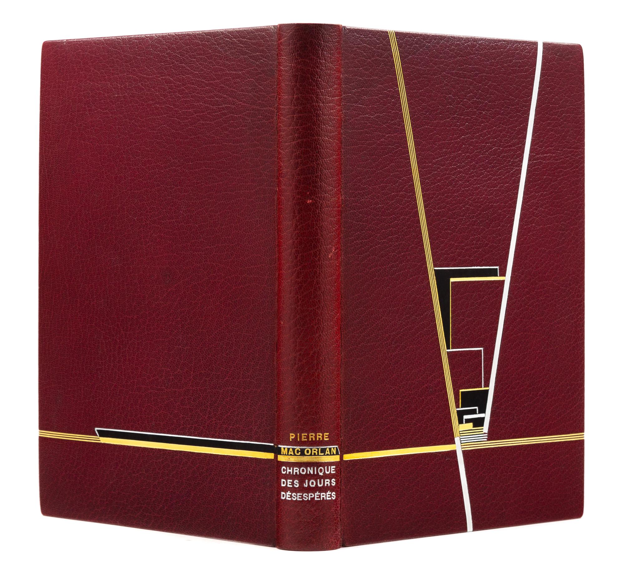 [BINDINGS]. [LÉOTARD, GENEVIÈVE - BINDER]. A group of 2 works in fine Art Deco bindings by Léotard.