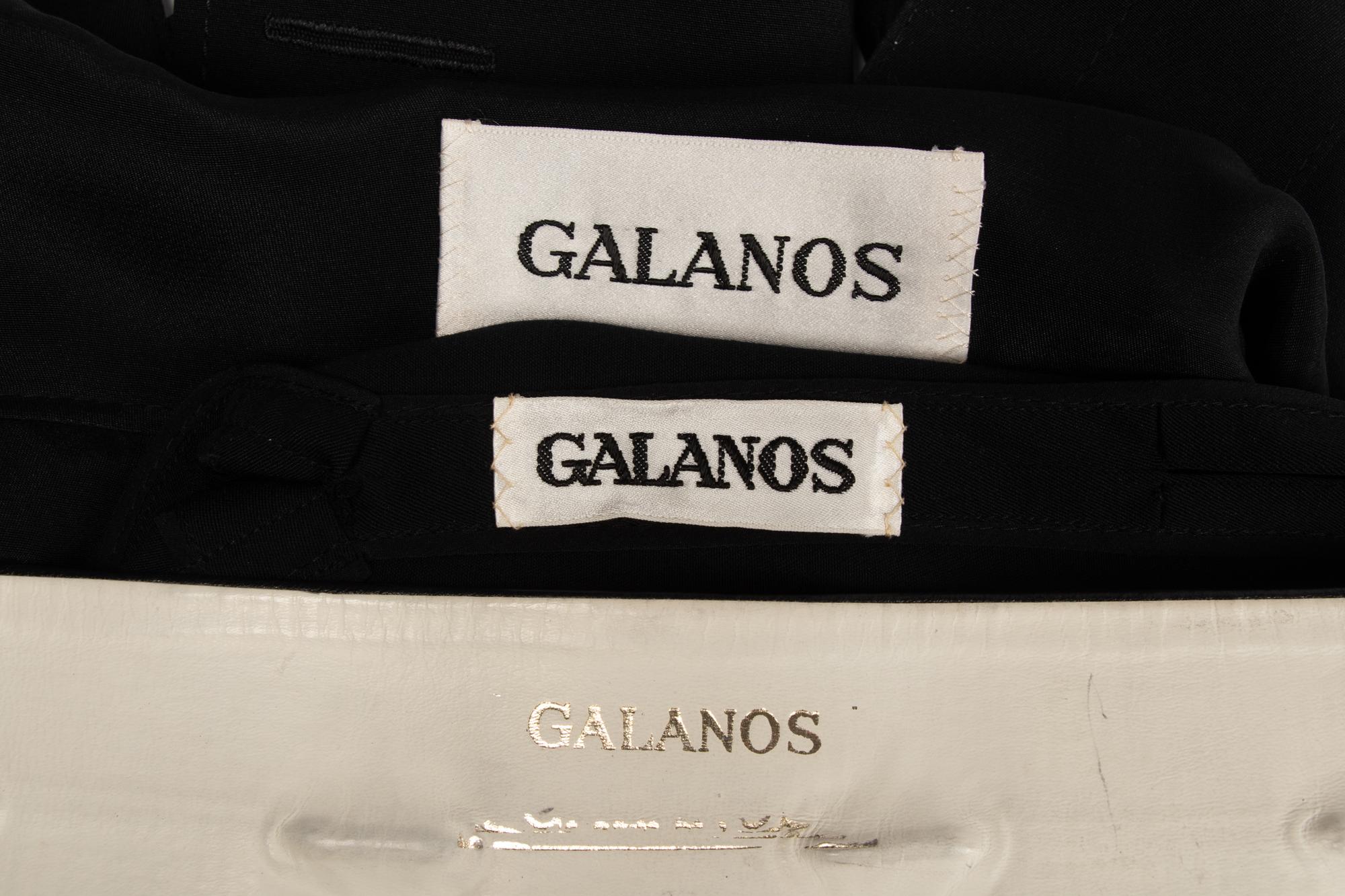 Two Galanos Tops, One Belt, 1990s