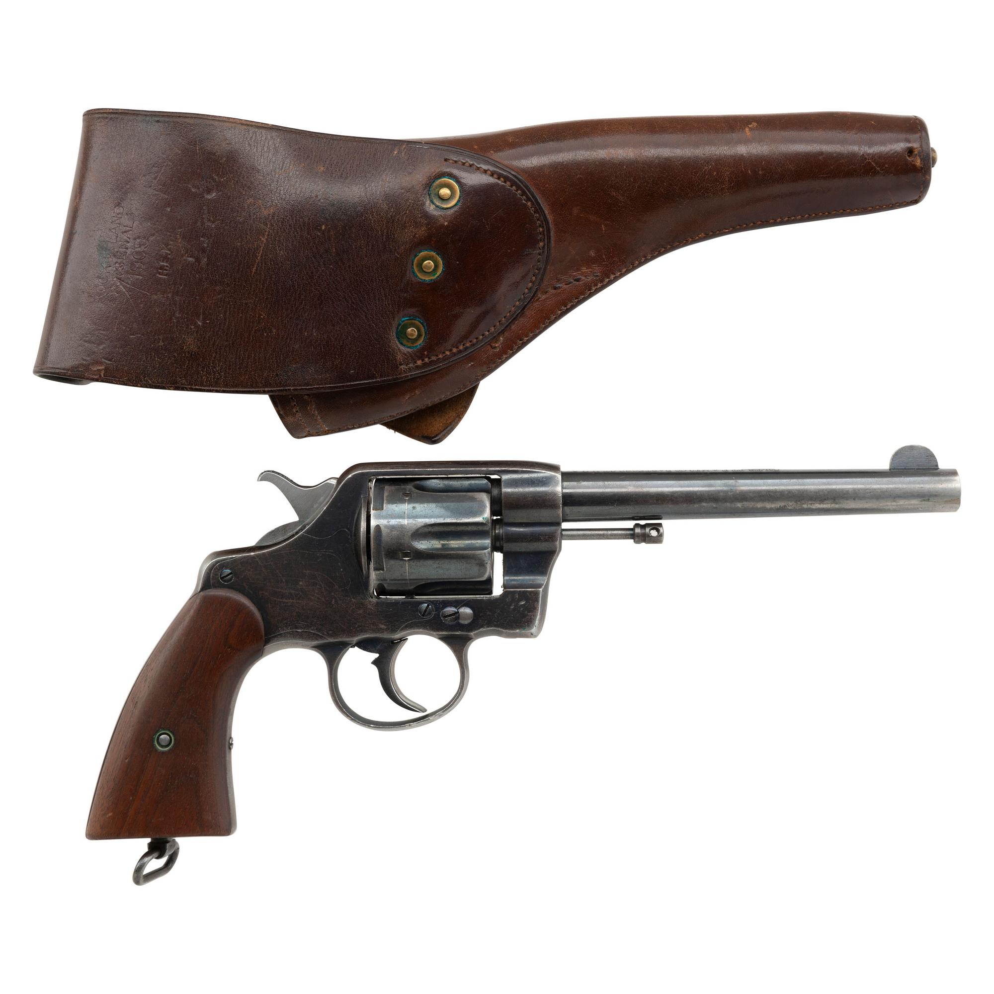 ** US Model 1903 Colt New Army & Navy Revolver with Holster