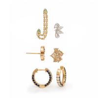 Collection of Yellow Gold and Gemstone Earrings