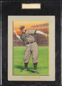 A 1911 T3 Turkey Red Cabinets Joe Tinker Baseball Card (SGC 4 VG-EX) Checklist Back