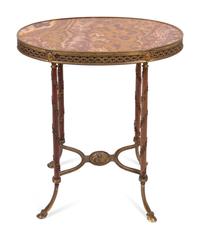 A Louis XVI Gilt-Metal-Mounted Gueridon