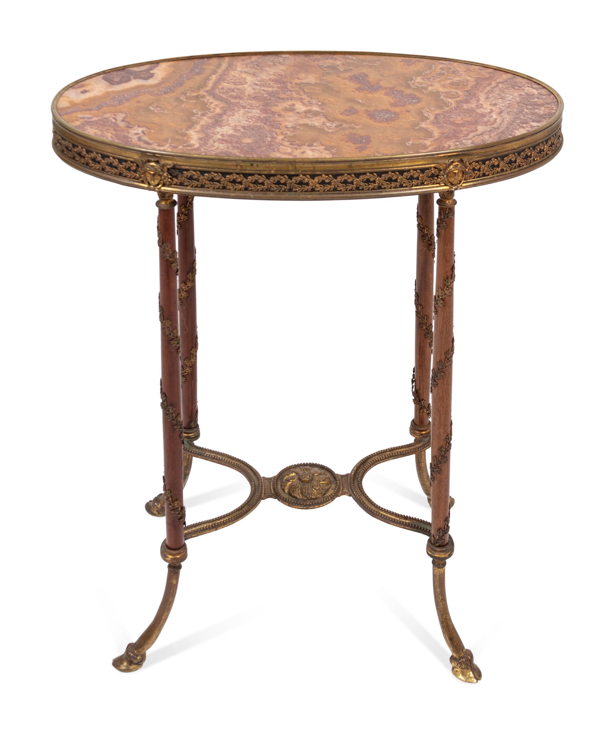 A Louis XVI Gilt-Metal-Mounted Gueridon