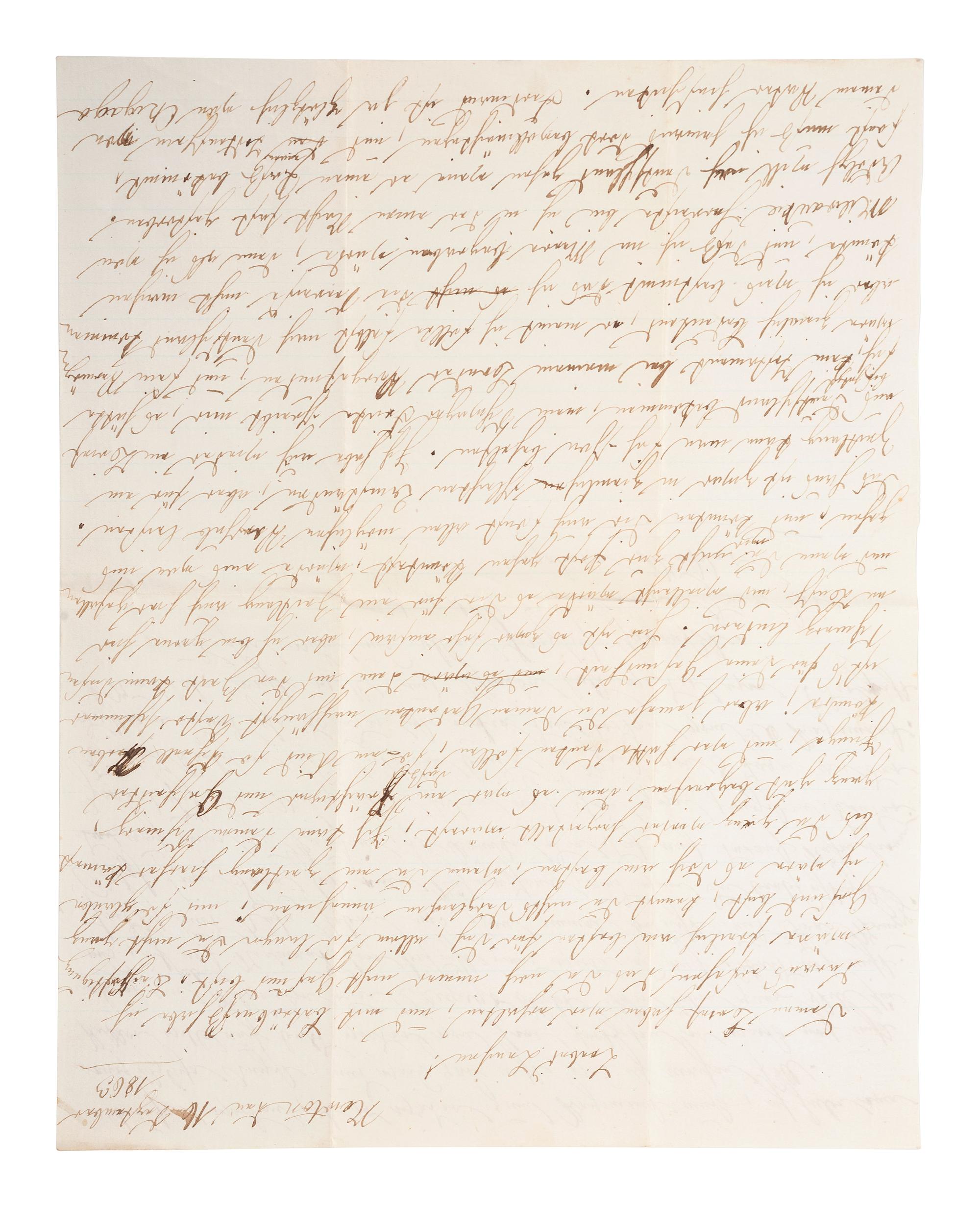 [CIVIL WAR]. A group of 27 letters addressed to Helene Wallich Jordans from husband and brothers serving with the 82nd Illinois and the 26th Wisconsin Infantries. January 1863-June 1865.
