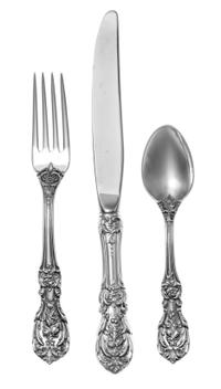 An American Silver Flatware Service, Reed and Barton, Taunton, MA, Francis I pattern, comprising: 14 dinner knives 14 butter spreaders