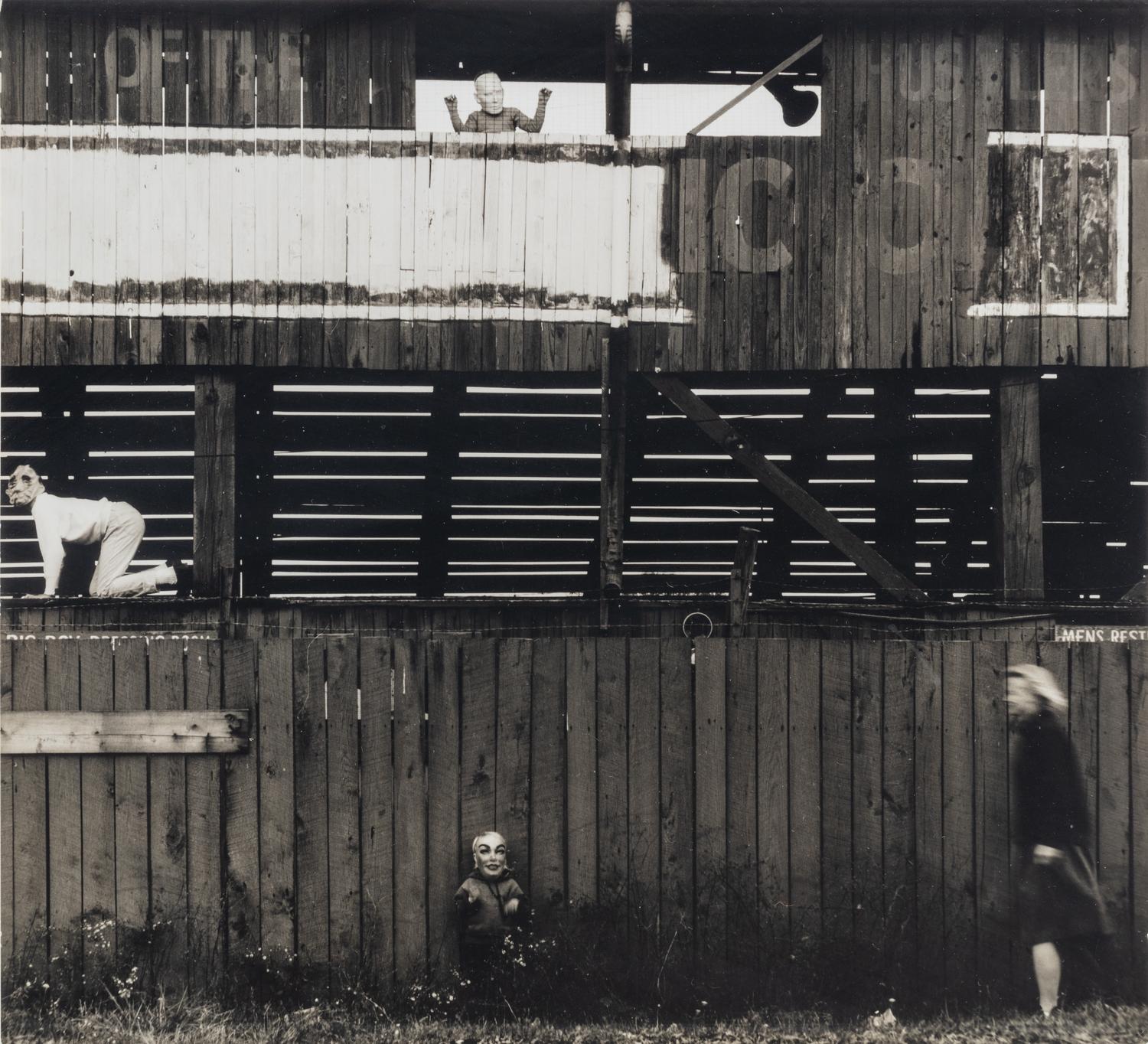 Ralph Eugene Meatyard (1925-1972) Untitled (Masked children in barn), 1965