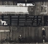 Ralph Eugene Meatyard (1925-1972) Untitled (Masked children in barn), 1965