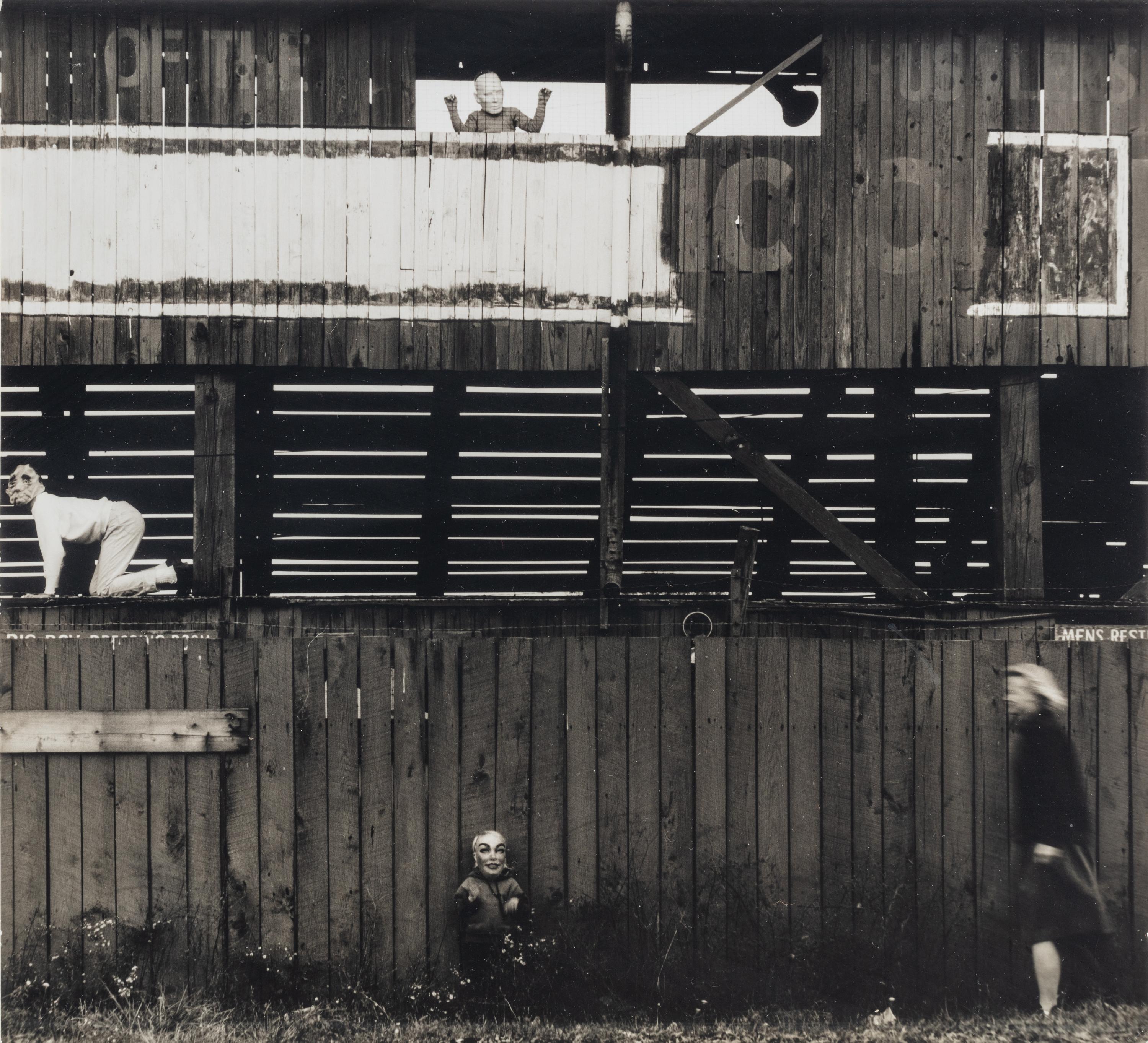 Ralph Eugene Meatyard (1925-1972) Untitled (Masked children in barn), 1965