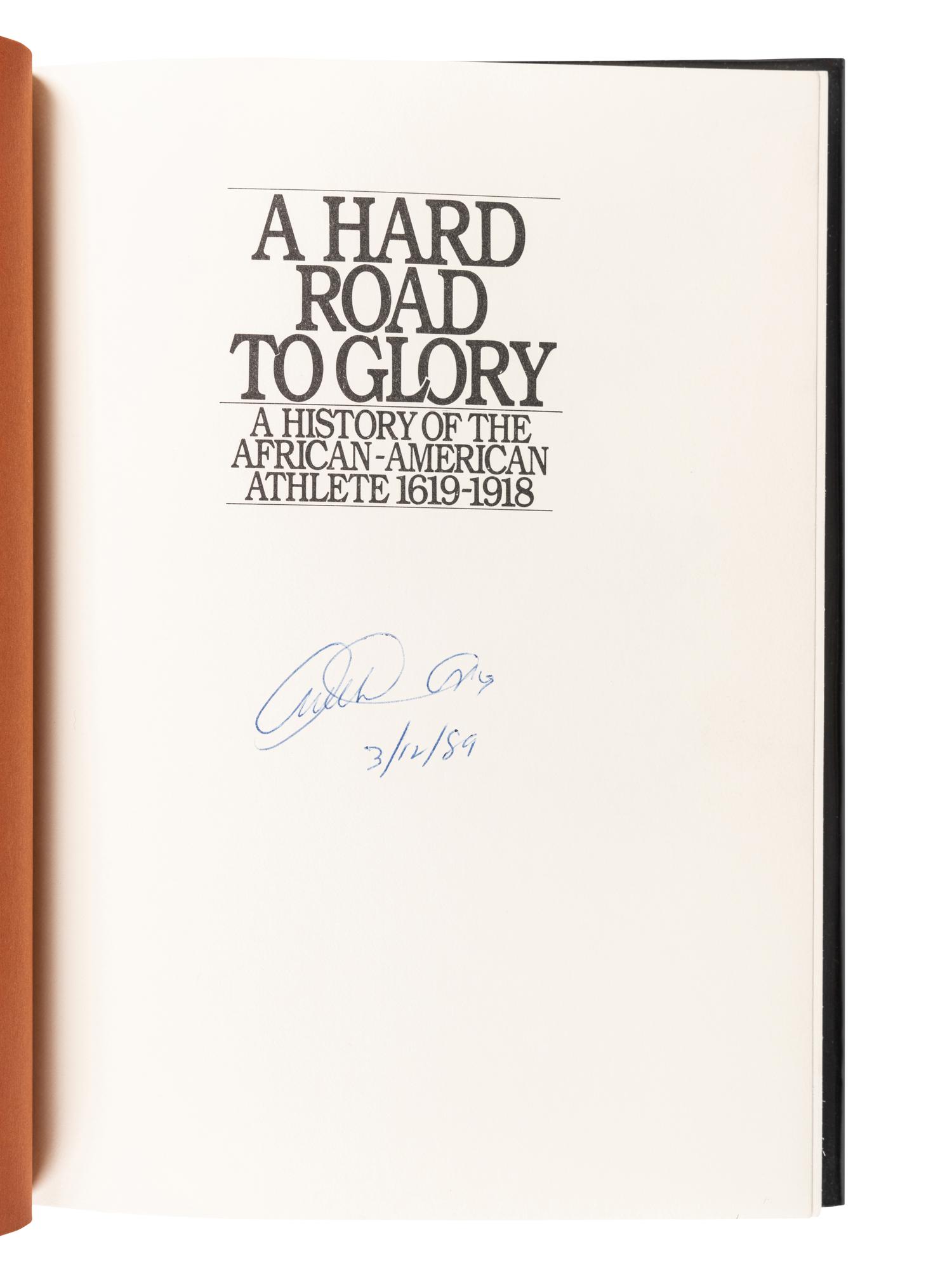 A Group of Four Books on African-American History Authored and Signed by Kareem Abdul-Jabbar and Arthur Ashe,
