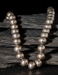 Navajo Silver Pearl Necklace