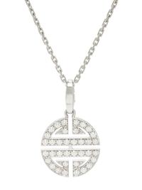 CARTIER, WHITE GOLD AND DIAMOND LONGEVITY 'SHOU' NECKLACE