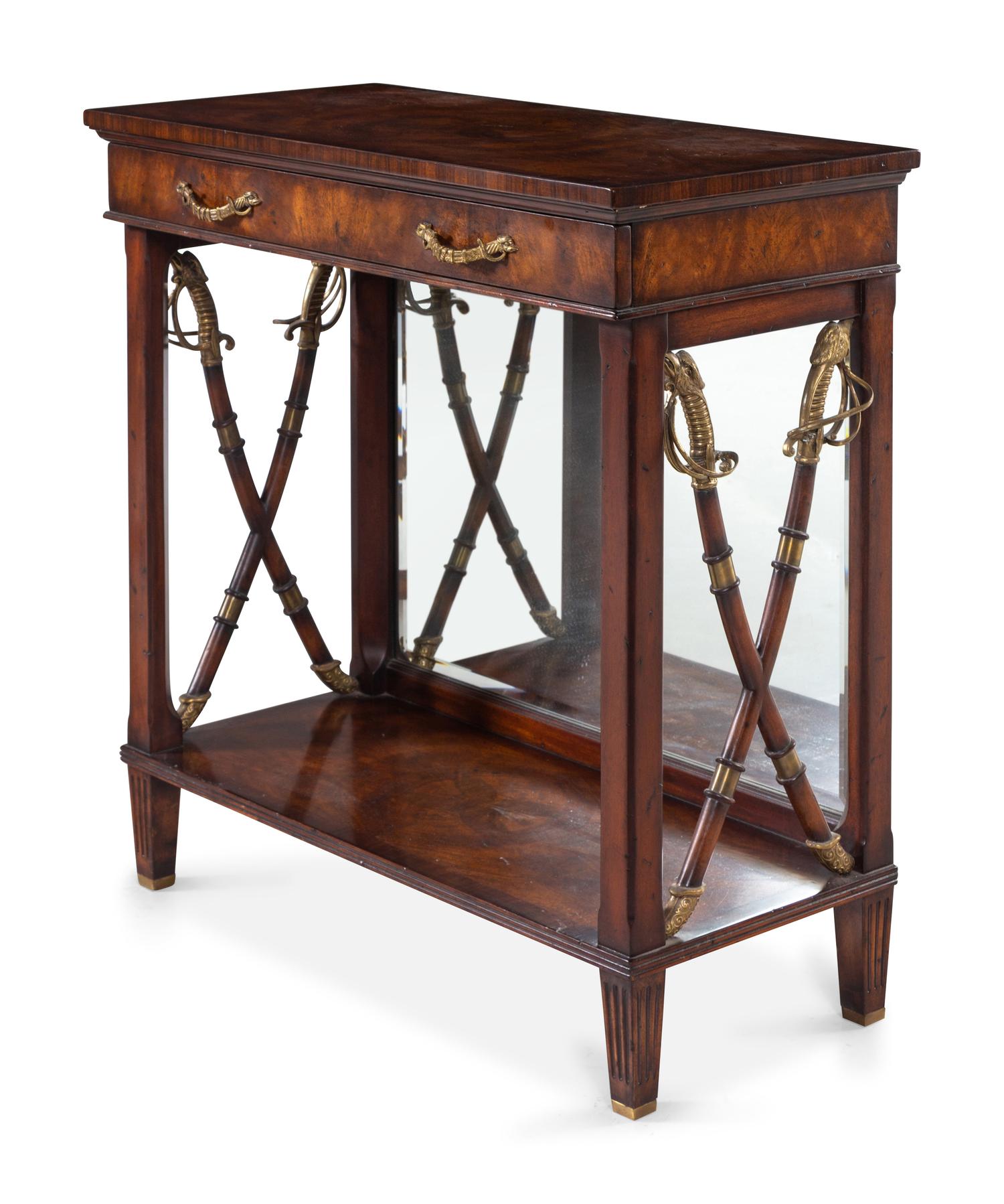 A Pair of Empire Style Mahogany Writing Tables