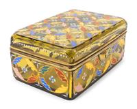 A Continental Enameled Glass Box — EARLY 20TH CENTURY