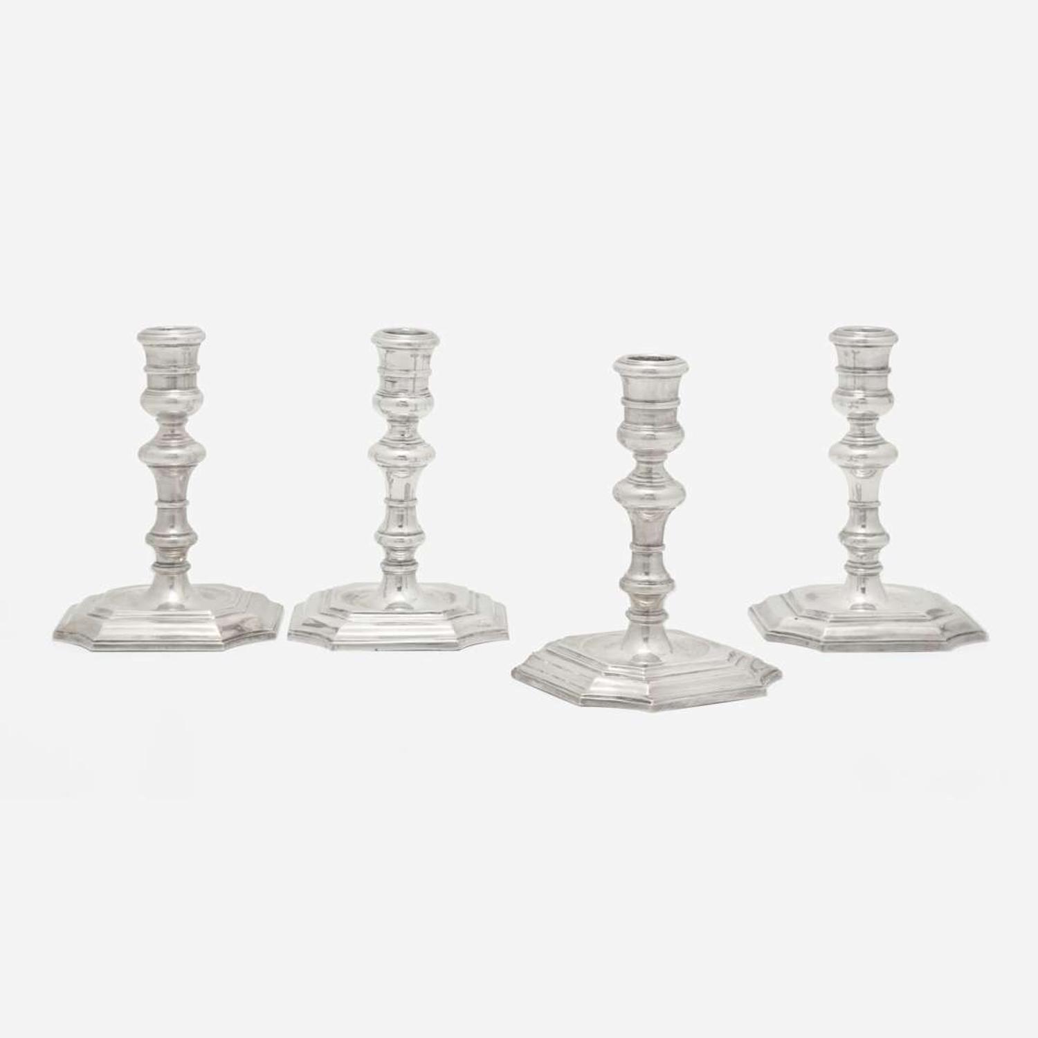 An assembled group of six Elizabeth II sterling silver tablewares Henry Hodson Plante, London, 1966-1967
