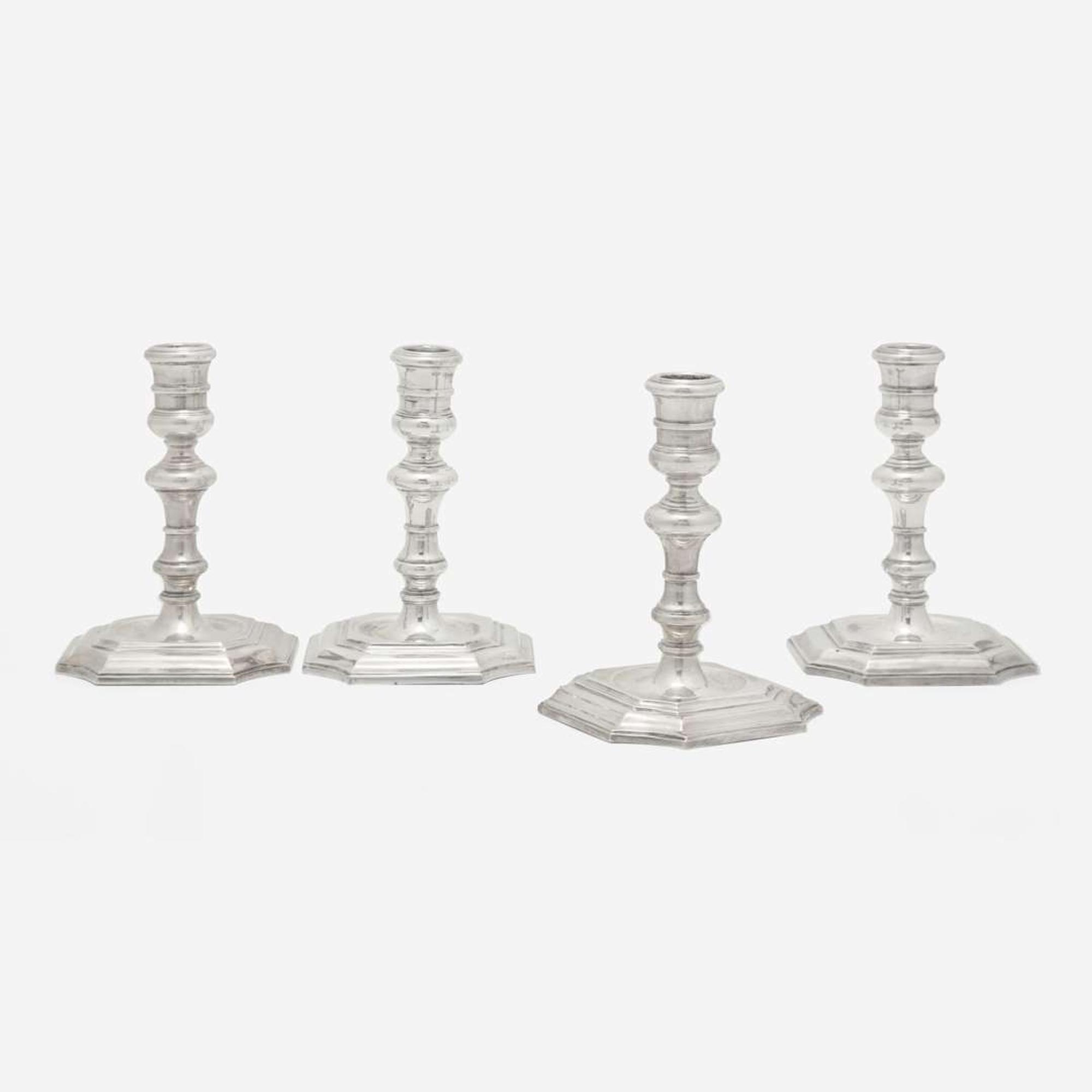 An assembled group of six Elizabeth II sterling silver tablewares Henry Hodson Plante, London, 1966-1967