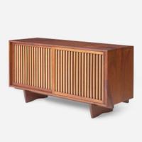 George Nakashima (American, 1905-1990) Double Sliding-Door Cabinet, New Hope, Pennsylvania, 1972