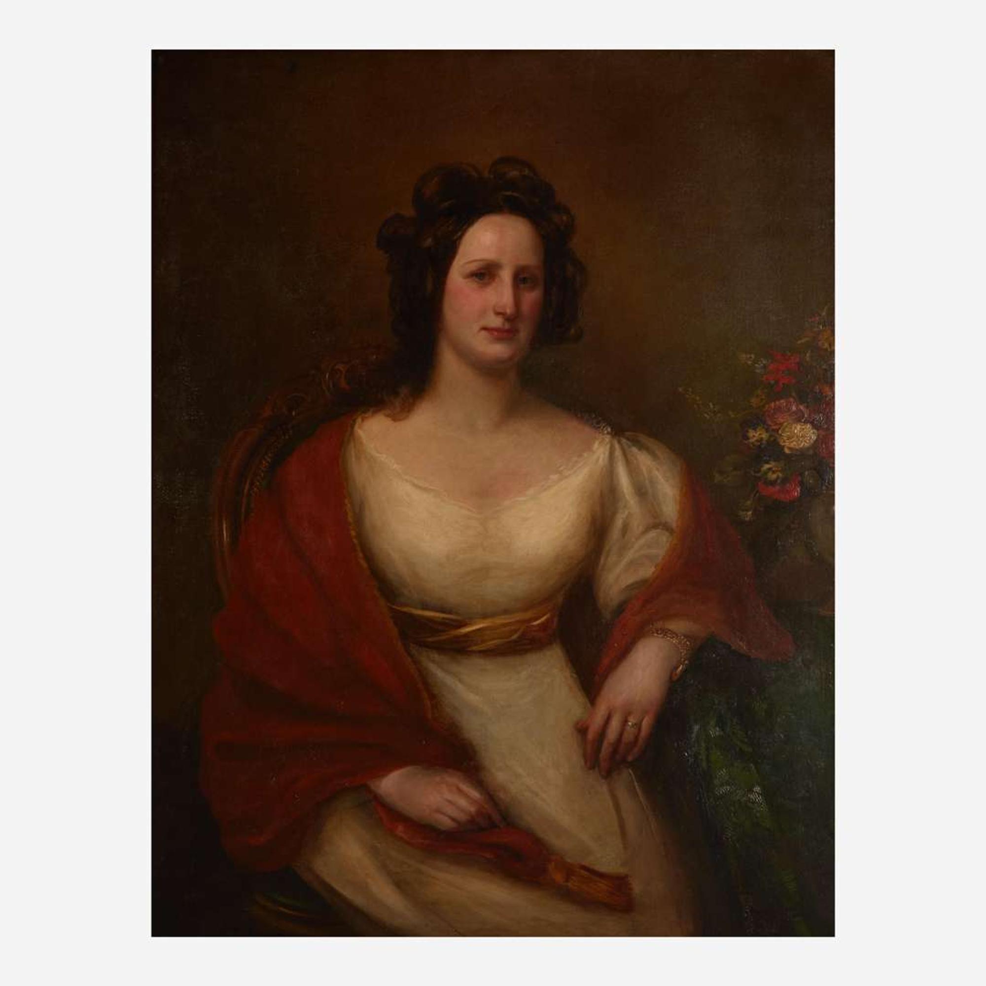 Wilhelm Trautschold (German, 1815-1877) Portrait of a Seated Lady