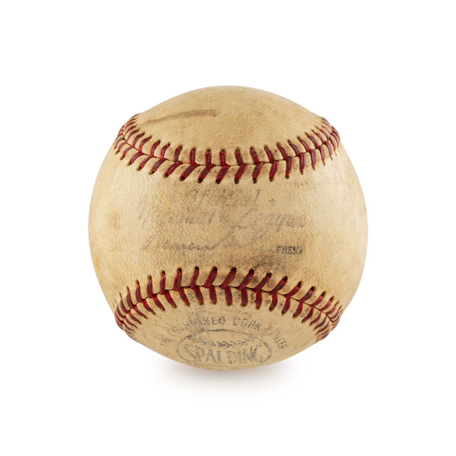 A Jimmie Foxx Single Signed Autograph Baseball (Beckett Authentication Services)