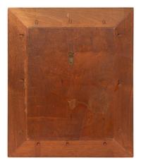 A Continental Carved Wood Panel of Spread Winged Crowned Eagle