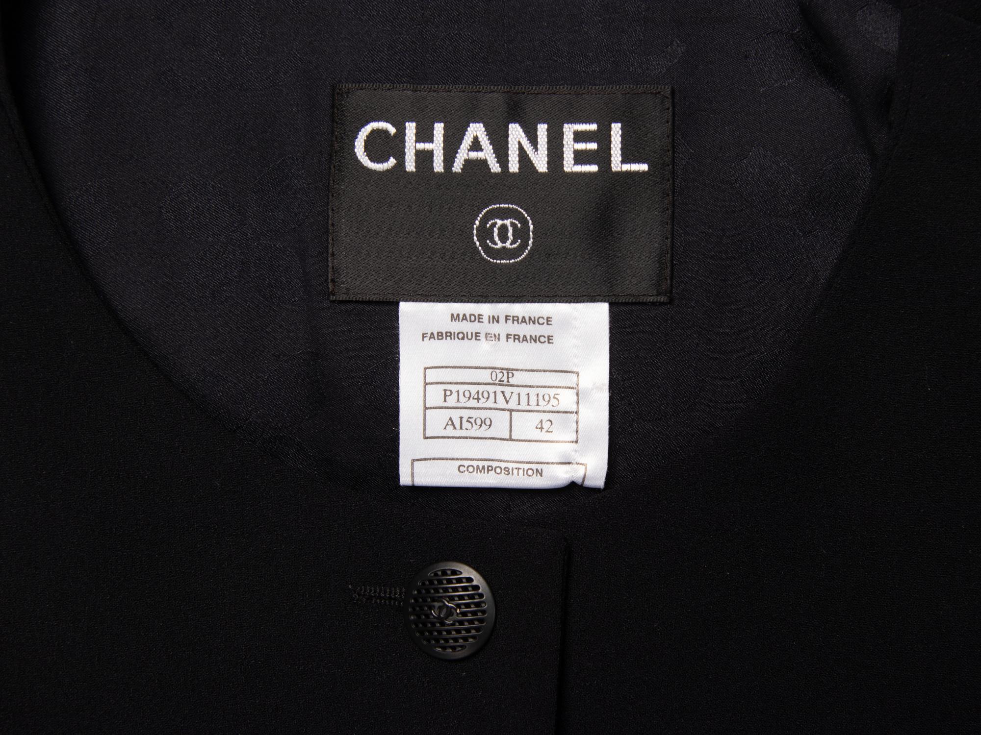 Chanel, Tailored Black Cardigan Jacket