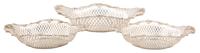 Three American Silver Reticulated Fruit Baskets, Howard Sterling Co., New York, NY,
