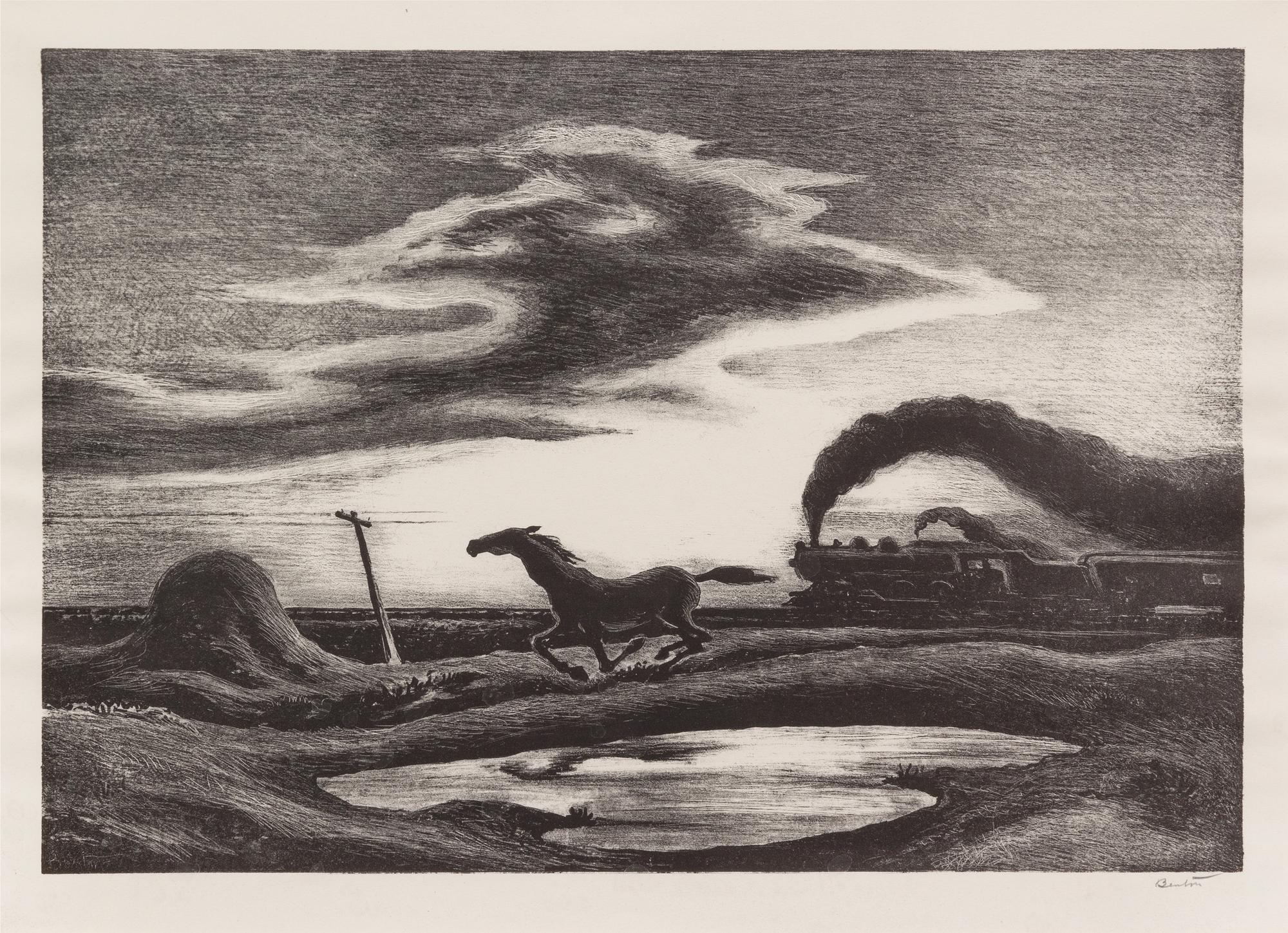 Thomas Hart Benton, (American, 1889-1975), The Race, 1942