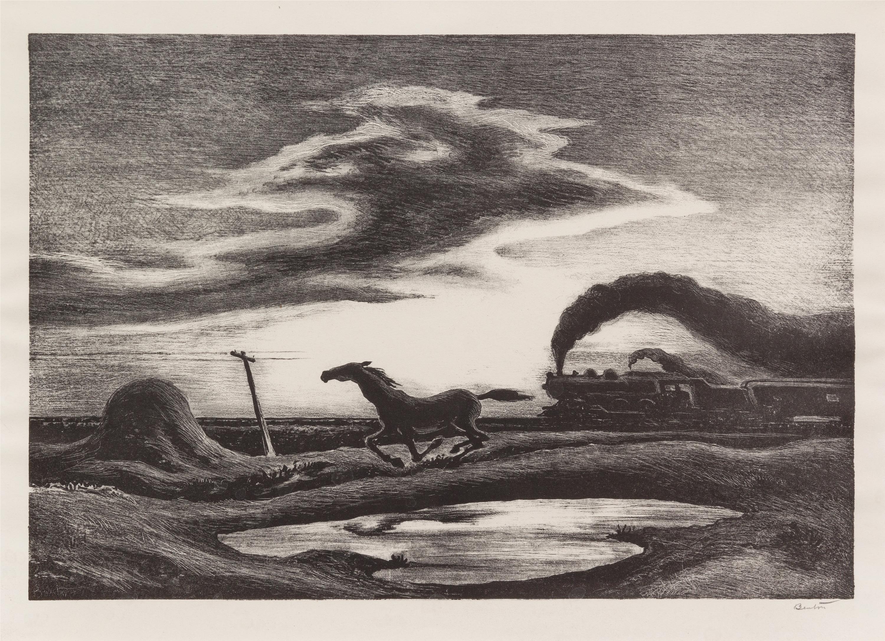 Thomas Hart Benton, (American, 1889-1975), The Race, 1942