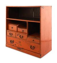A Japanese Red-Painted Cabinet