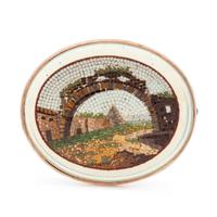 ARCHAEOLOGICAL REVIVAL, MICROMOSAIC BROOCH