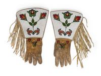 Plateau Beaded Hide Gauntlets