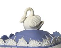 A William Adams Jasperware Covered Sugar Dish