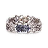 DIAMOND AND SAPPHIRE BRACELET
