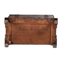A Chippendale Fan-Carved Cherrywood Claw-and-Ball Foot Chest-on-Chest