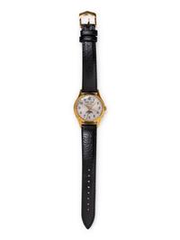 ENICAR, VINTAGE, STAINLESS STEEL AND GOLD-PLATED MOONPHASE TRIPLE DATE WRISTWATCH