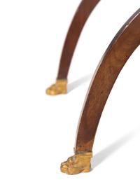 A Restauration Gilt Bronze Mounted Mahogany Writing Table
