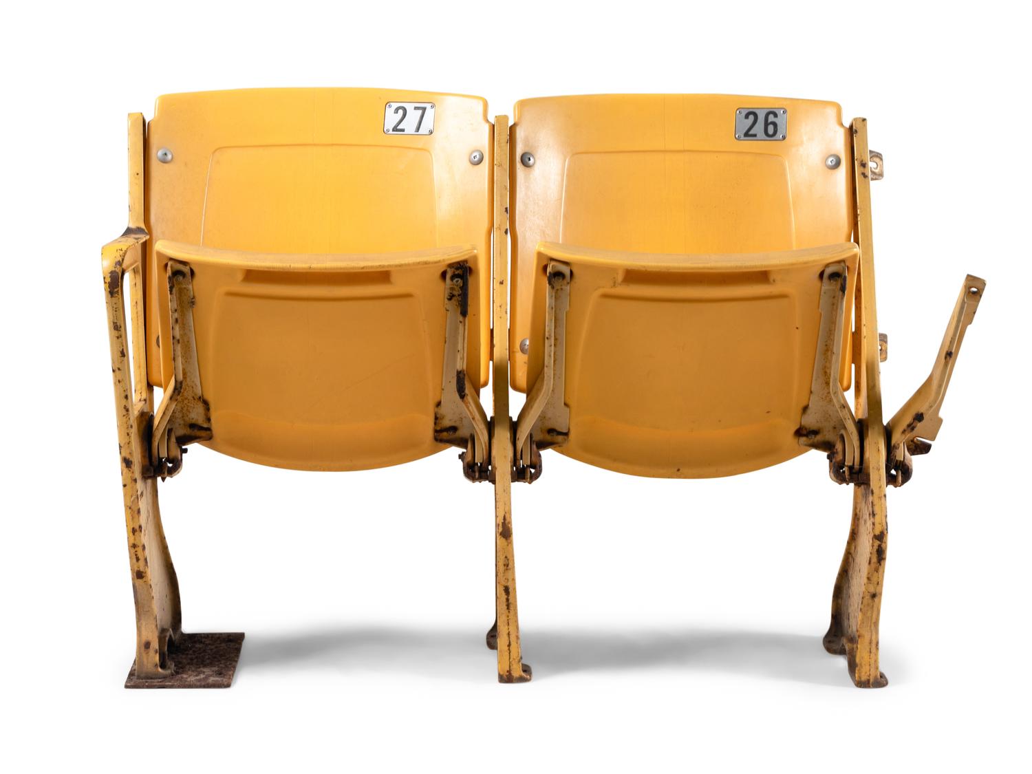 A Pair of Original Soldier Field Chicago Bears Stadium Seats