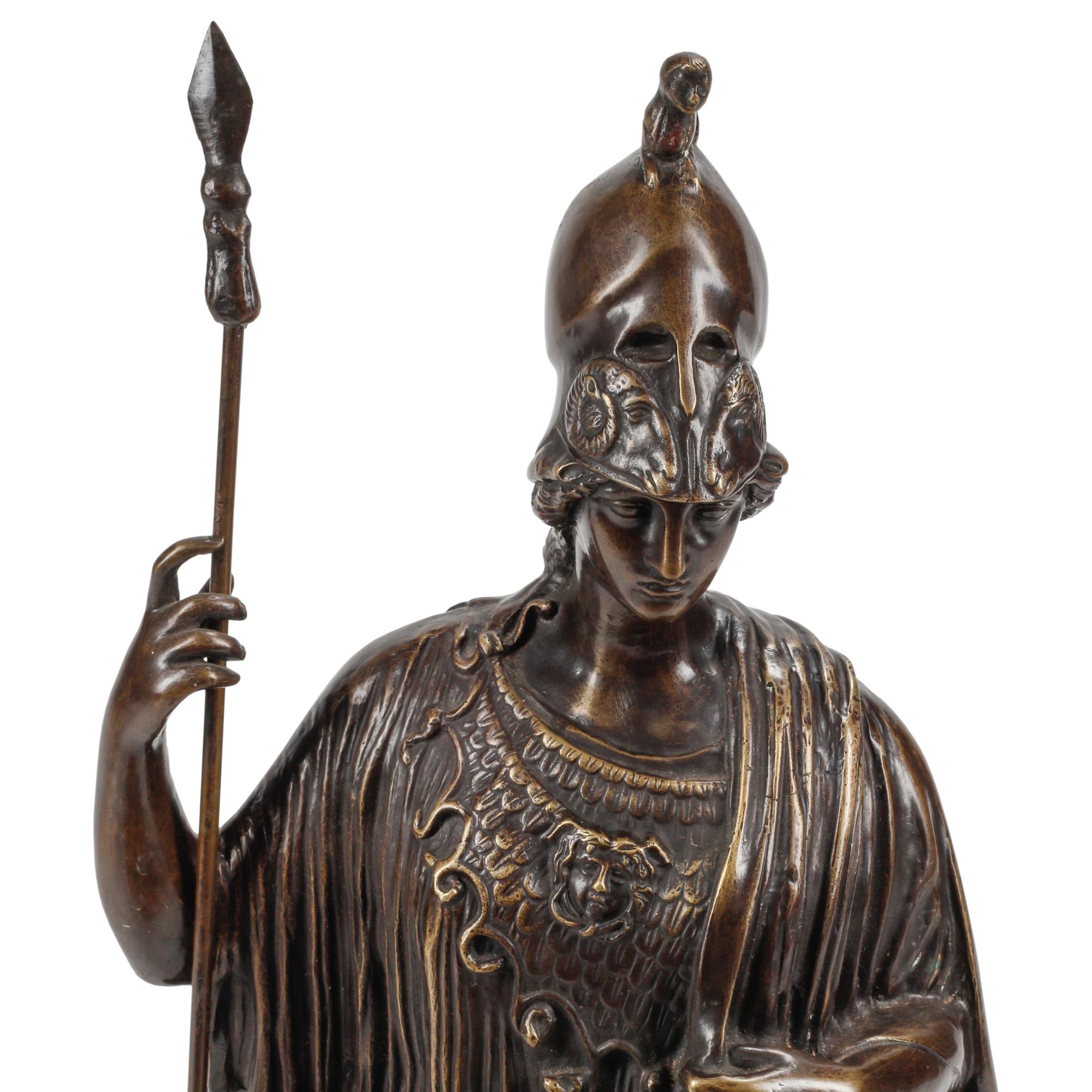 A Grand Tour Style Bronze Athena Giustiniani
