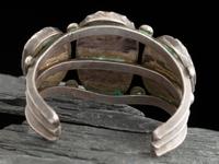 Navajo Silver and Turquoise Cuff Bracelet