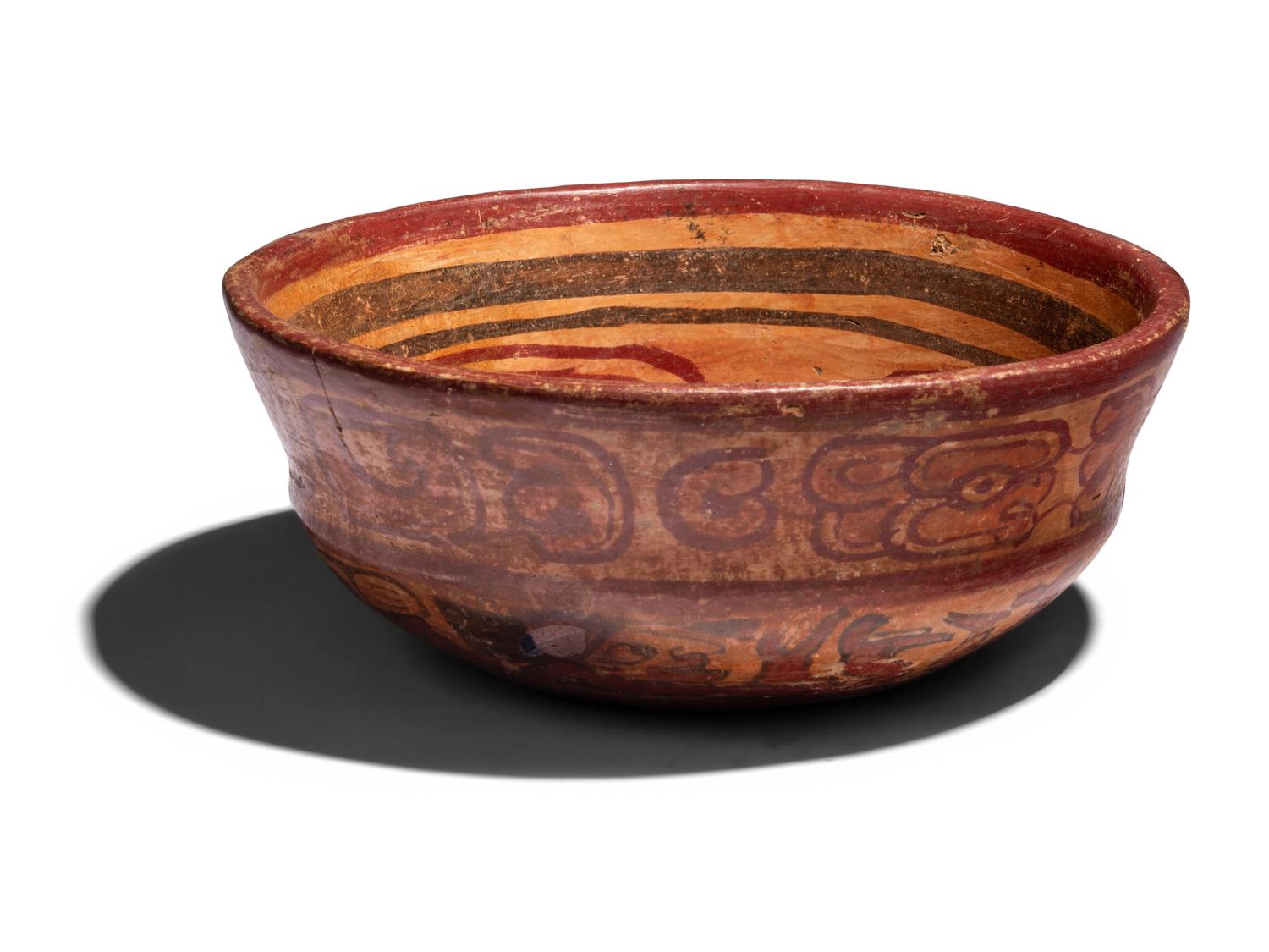 Three Maya Polychrome Bowls