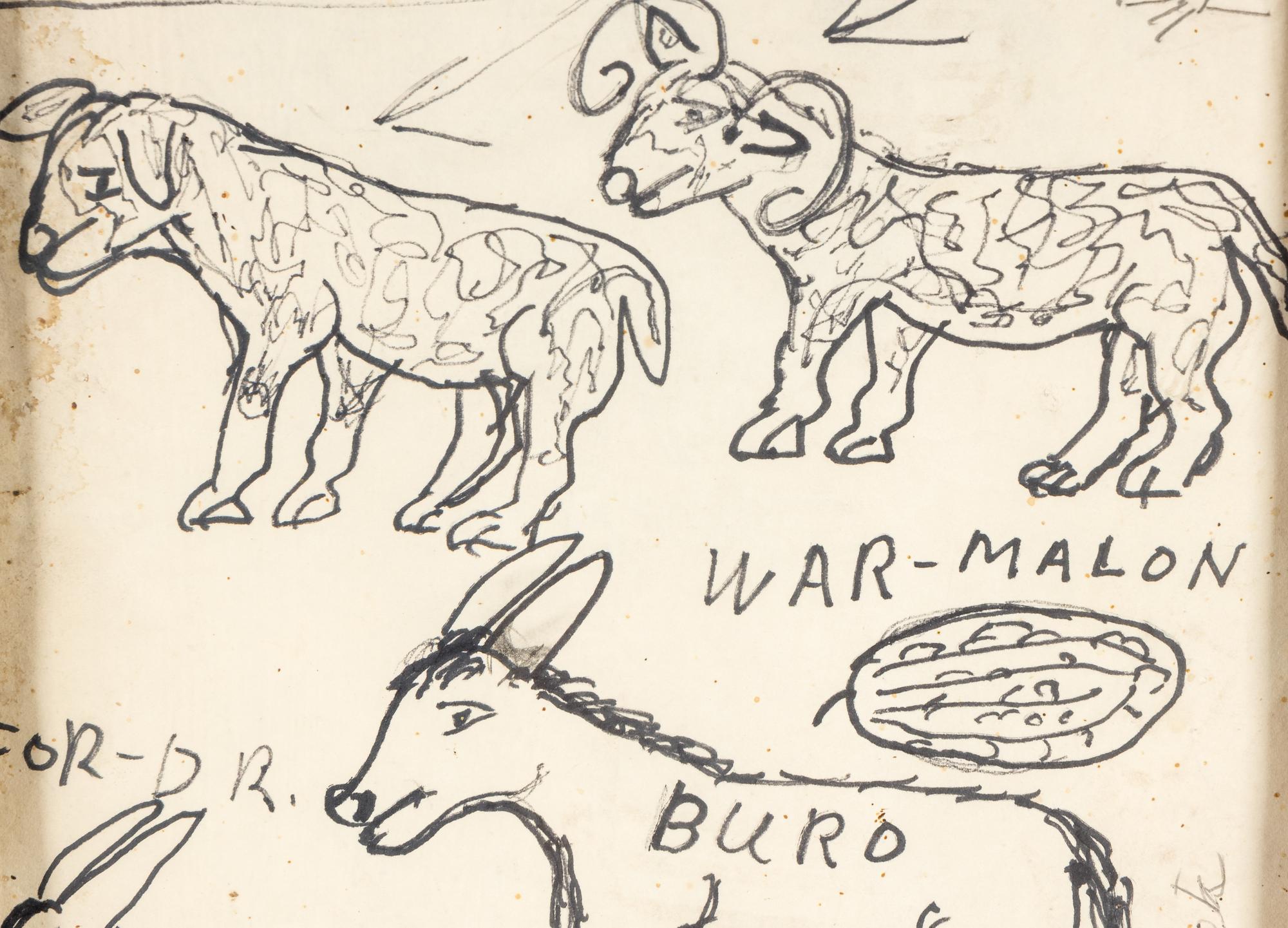 Buro , 1981 and Squirrels , 1985 (two works)