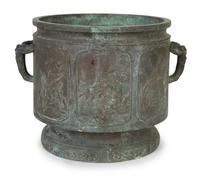 A Chinese Archaic Style Bronze Jardinière