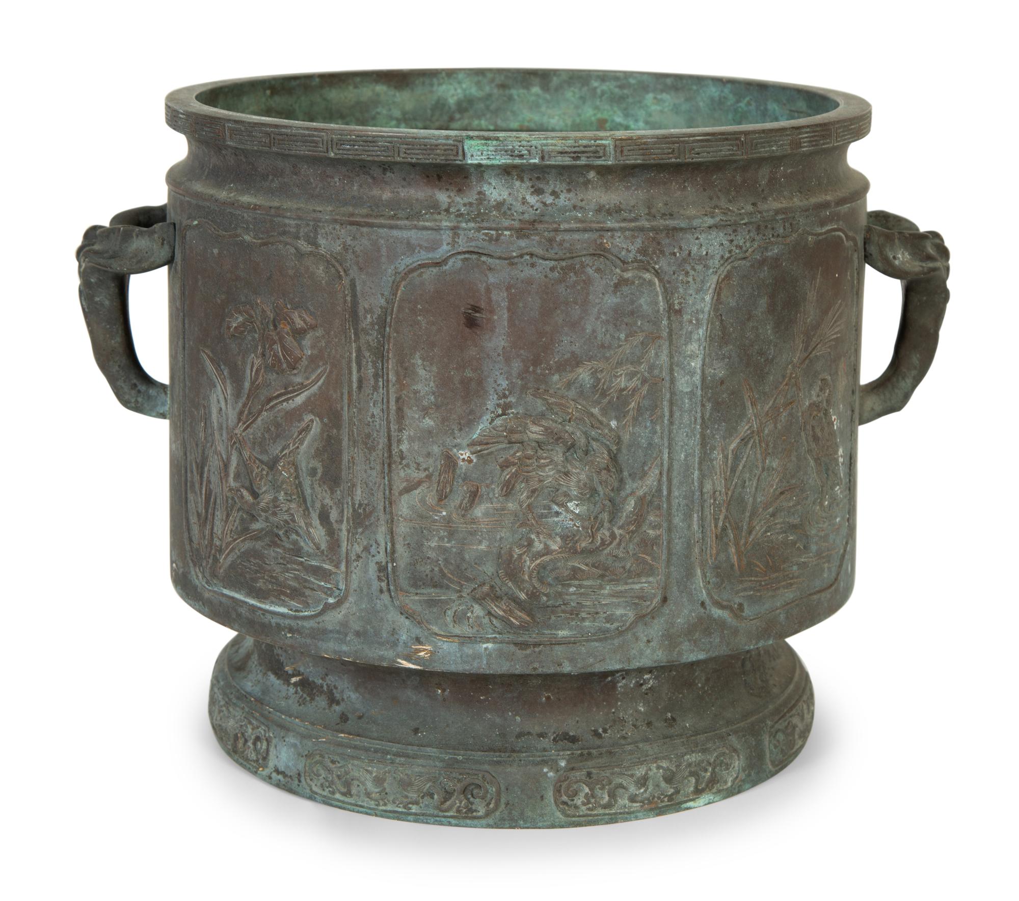 A Chinese Archaic Style Bronze Jardinière